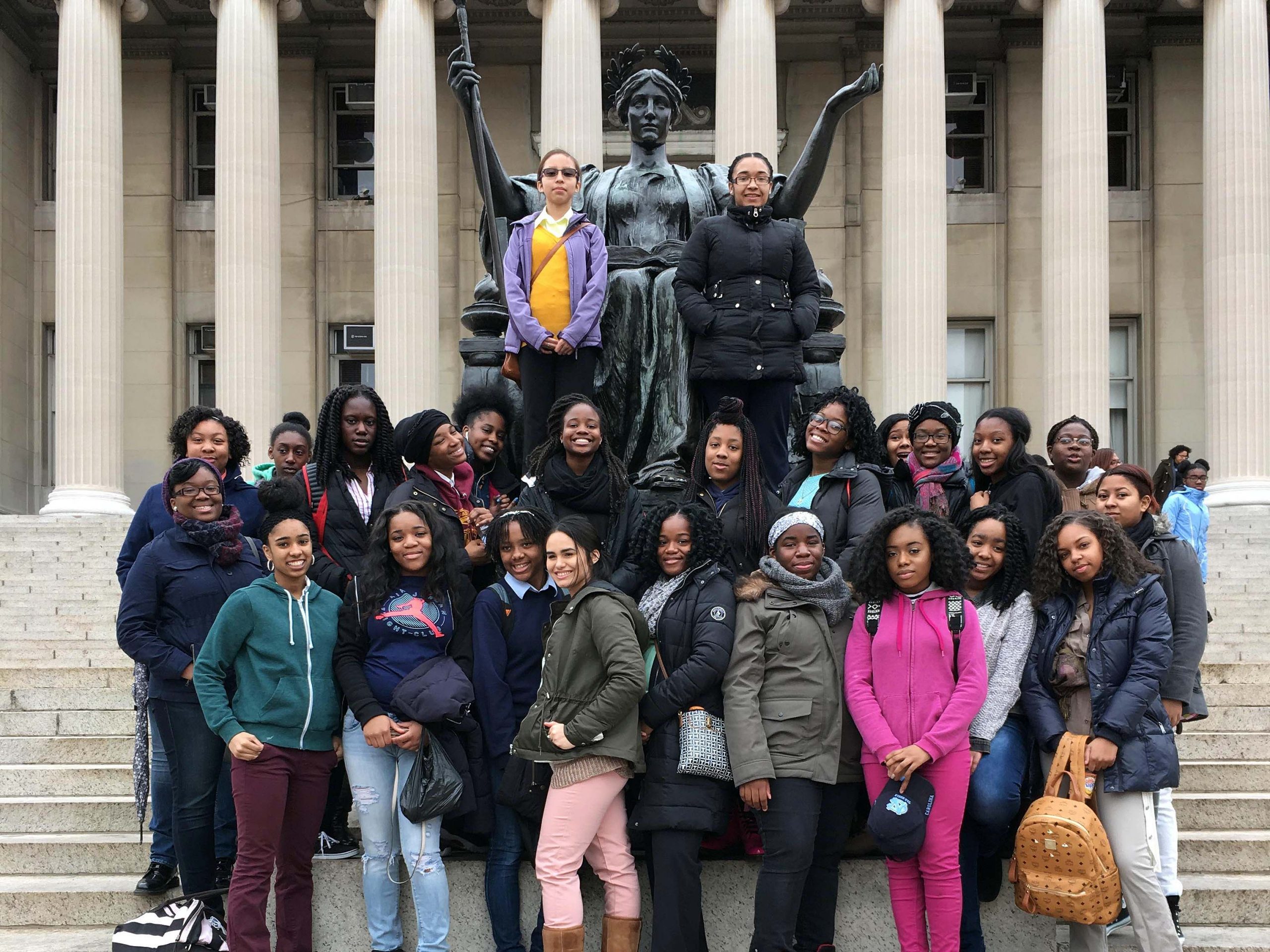 Girls College Visit_Columbia University Library